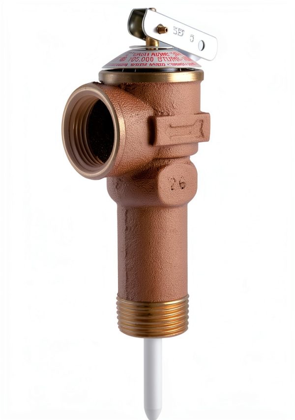 Cash Acme 3/4 Inch NCLX-5LX Temperature and Pressure Relief Valve, Push to Connect Brass Plumbing Fittings, Copper, CPVC Pipe, 150 PSI, 19783-0150 Bronze-0