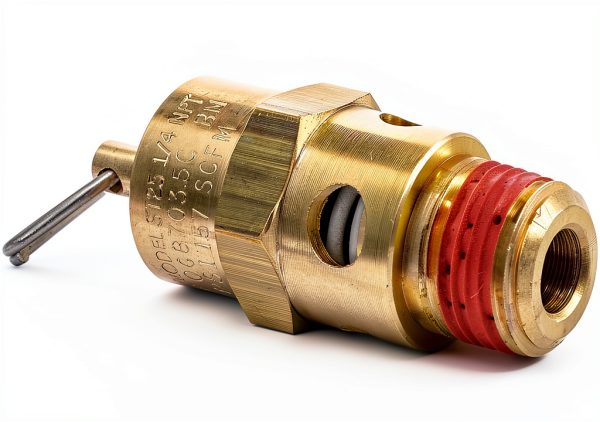 Control Devices ST25-1A175 Brass Soft Seat Safety Valve 175psi 1/4 NPT-0