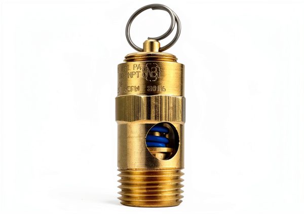 15 PSI 3/8" Male NPT Air Compressor Relief Valve - Conrader Solid-0