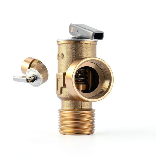 30 PSI Pressure Relief Valve Gulfmew Brass Boiler Valve 3/4 NPT-3