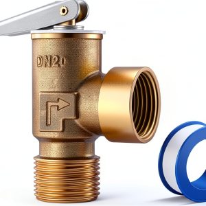 30 PSI Pressure Relief Valve Gulfmew Brass Boiler Valve 3/4 NPT-0