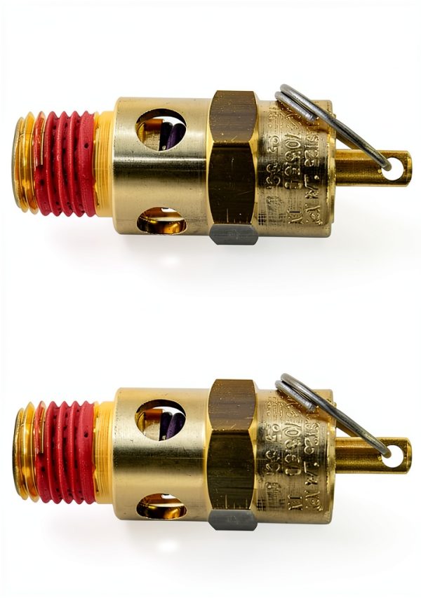 MTQY 1/4 NPT Air Compressor Relief Valve - Brass Dual Pack 175 PSI-2