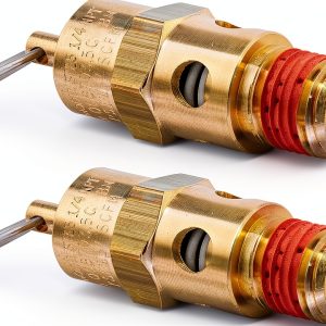 MTQY 1/4 NPT Air Compressor Relief Valve - Brass Dual Pack 175 PSI-0